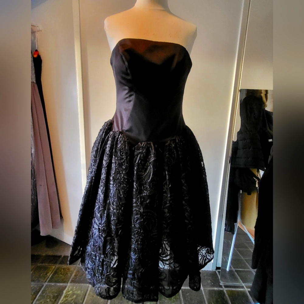 Strapless Black Dress